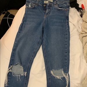 Top shop “Jamie Moto” high waisted jeans